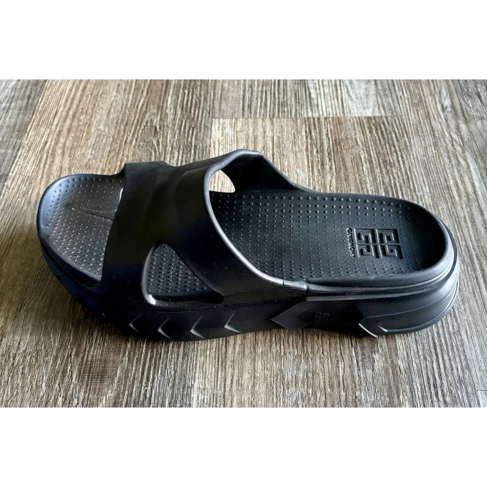 Givenchy Paris Amputee LEFT SHOE ONLY Black Slide Sandals Italy EU 41 US 8 NWOT